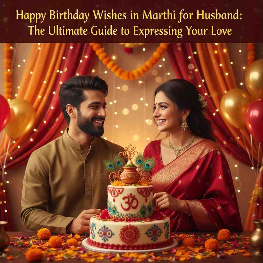 100+ Happy Birthday Wishes in Marathi for Husband (With English Meanings)