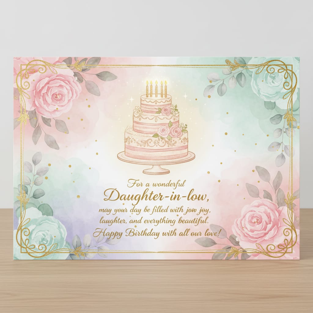 100+ Birthday Wishes for Your Daughter-in-Law