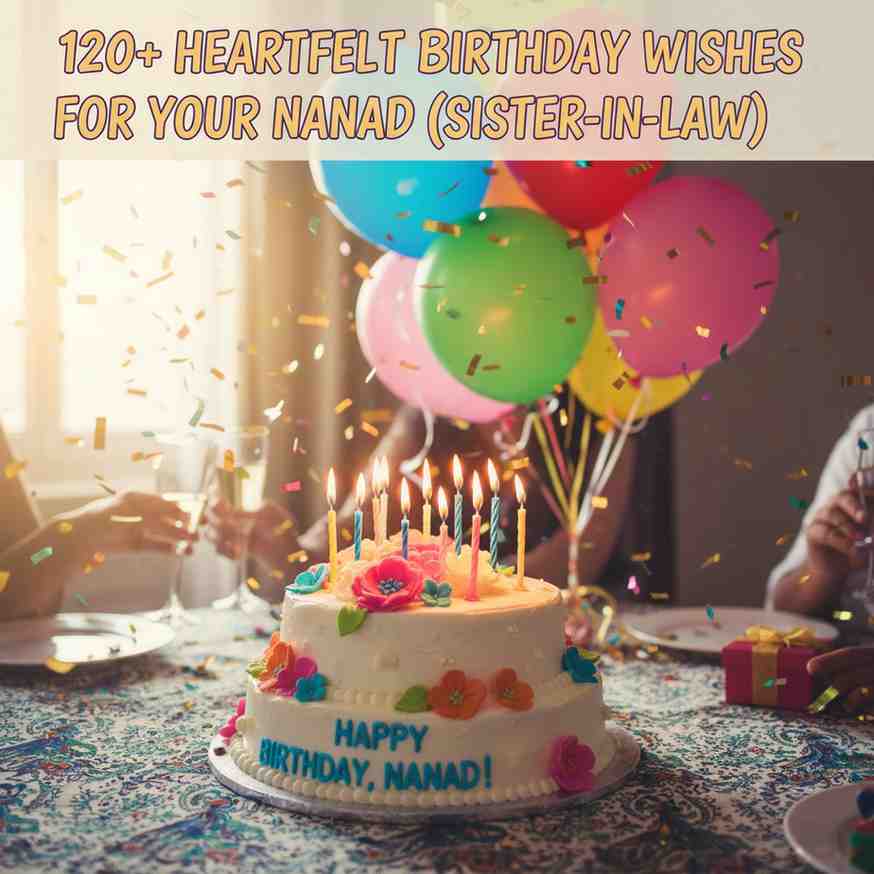 120+ Heartfelt Birthday Wishes for Your Nanad (Sister-in-Law)