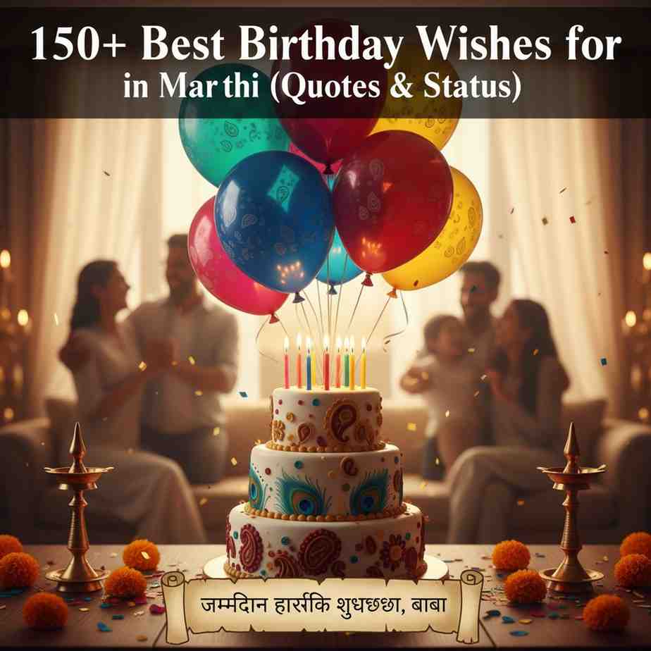 150+ Best Birthday Wishes for Father in Marathi (Quotes & Status)