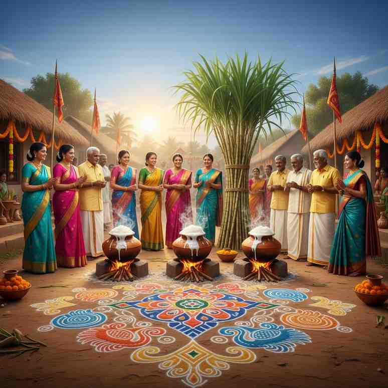 Pongal Wishes in Tamil Words